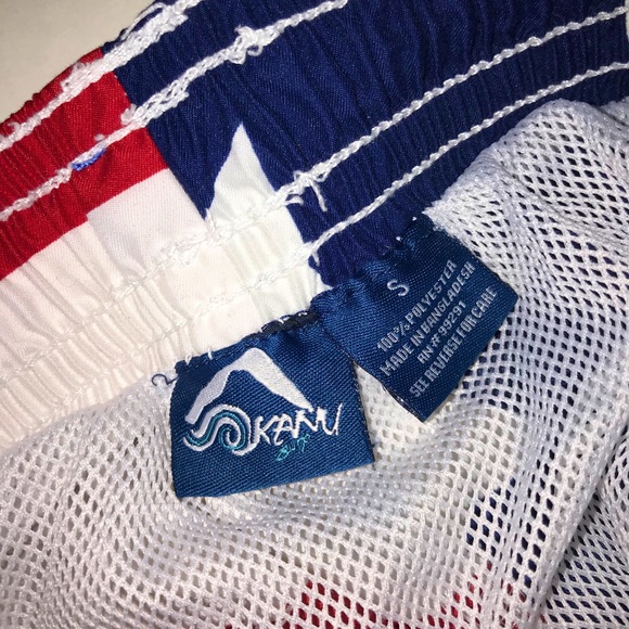 Men’s American Flag Swim Trunks - Picture 3 of 3